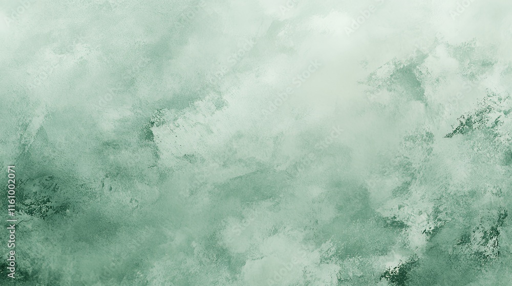 Fototapeta premium Abstract Green Textured Painted Background Image