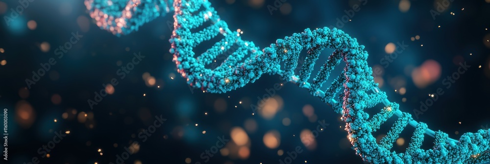 Beautiful Close-Up of Scientific DNA Helix in Vibrant Blue Colors Beautiful Close-Up of Scientific DNA Helix in Vibrant Blue Colors