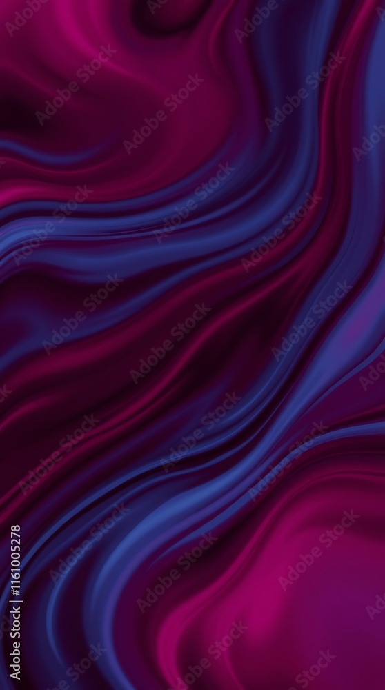 Obraz premium Dynamic motion wallpaper with rich burgundy and deep blue blurred lines