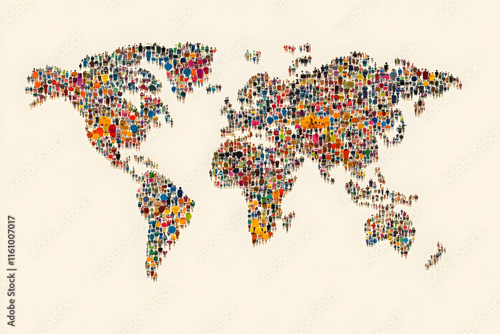 Fototapeta premium Global Community Illustration