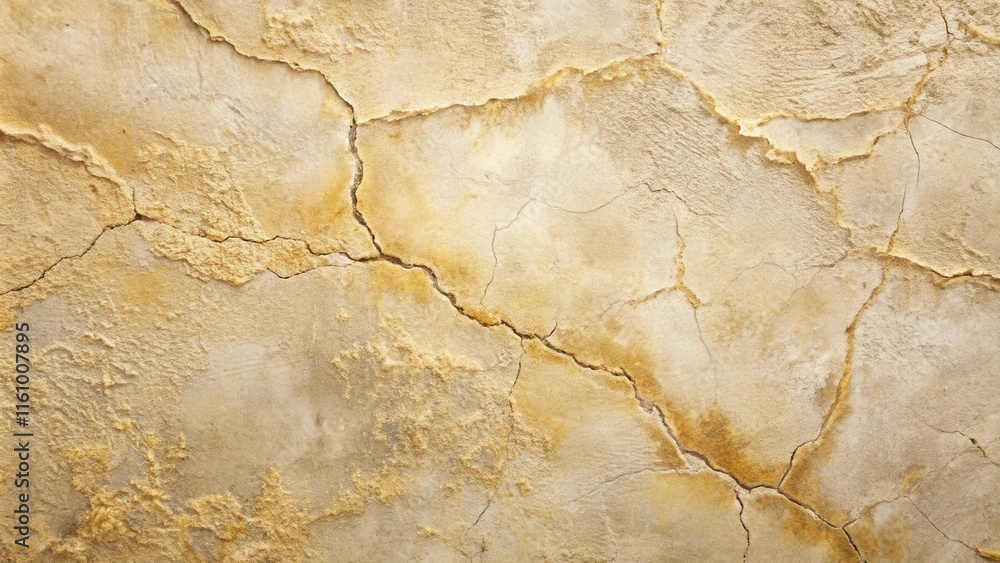 Cracked and weathered concrete wall with a golden hue and a network of fissures, showcasing the passage of time and the resilience of natural materials. Cracked and weathered concrete wall with a golden hue and a network of fissures, showcasing the passage of time and the resilience of natural materials.