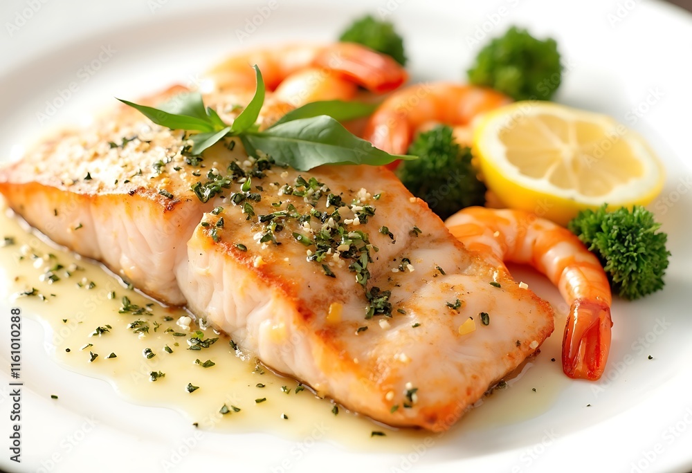 Grilled salmon with vegetables Grilled salmon with vegetables