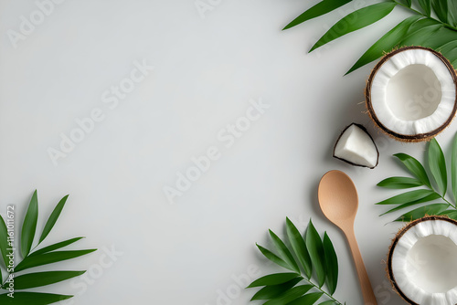 Tropical Coconut Illustration