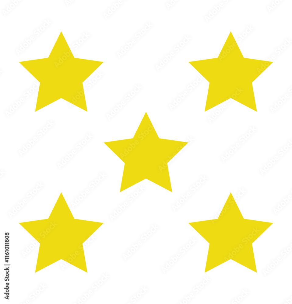 Five star rating icon, customer review, customers rate the product with five stars Five star rating icon, customer review, customers rate the product with five stars