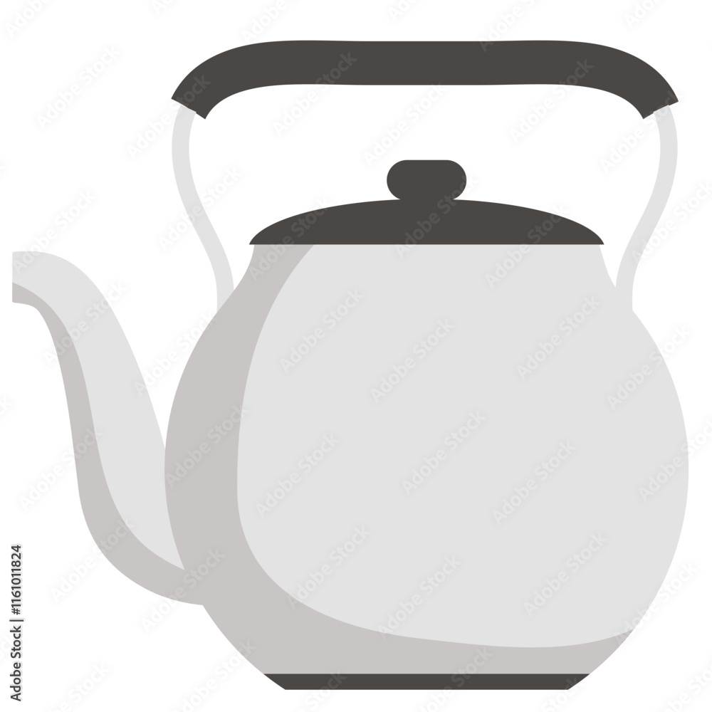 Obraz premium Stylized Kettle Illustration