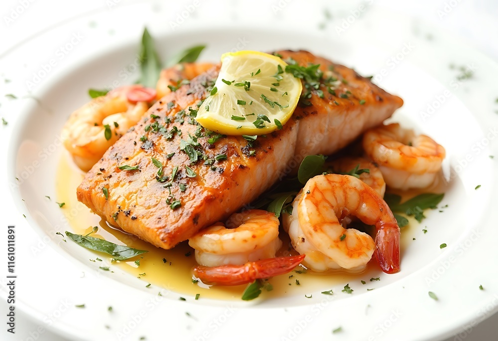 Grilled salmon with vegetables Grilled salmon with vegetables