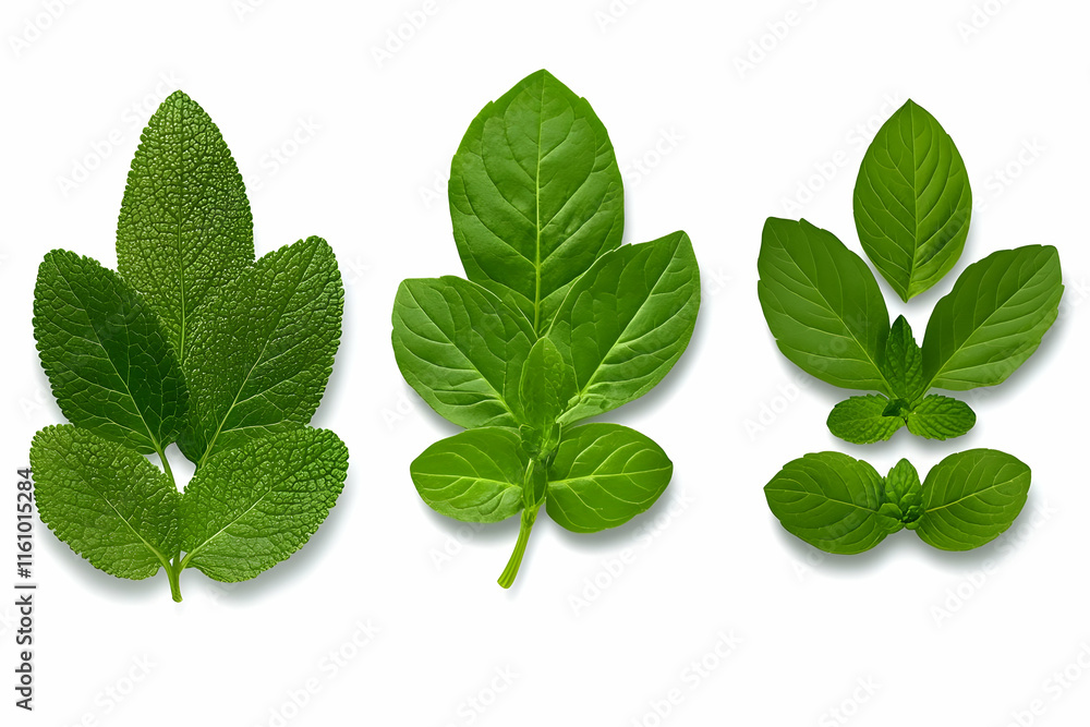 Fototapeta premium Vibrant Green Leaf Illustration