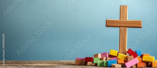 Christian Craft Supplies for Vacation Bible School: Wooden Cross and More for Your Christianity Projects Blank for Text