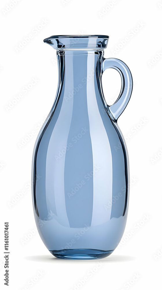3D Render Blue Glass Pitcher 3D Render Blue Glass Pitcher