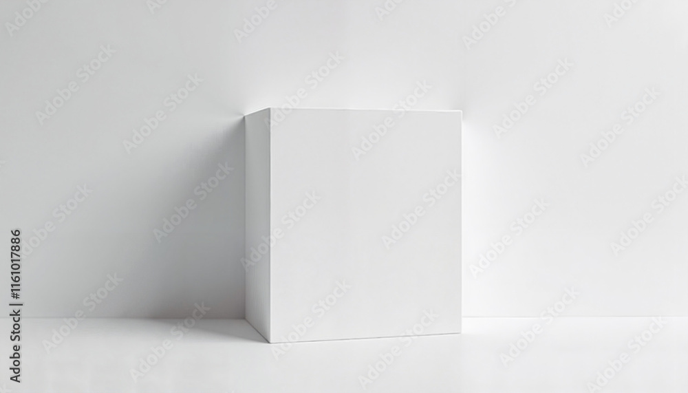 Minimalist white cube on a clean white background for product display and branding
Minimalist white cube on a clean white background for product display and branding
