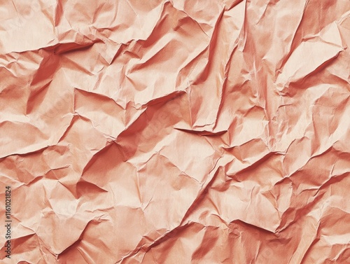 Wallpaper Mural Crumpled paper texture background minimalist design soft peach handmade paper indoor environment close-up view Torontodigital.ca