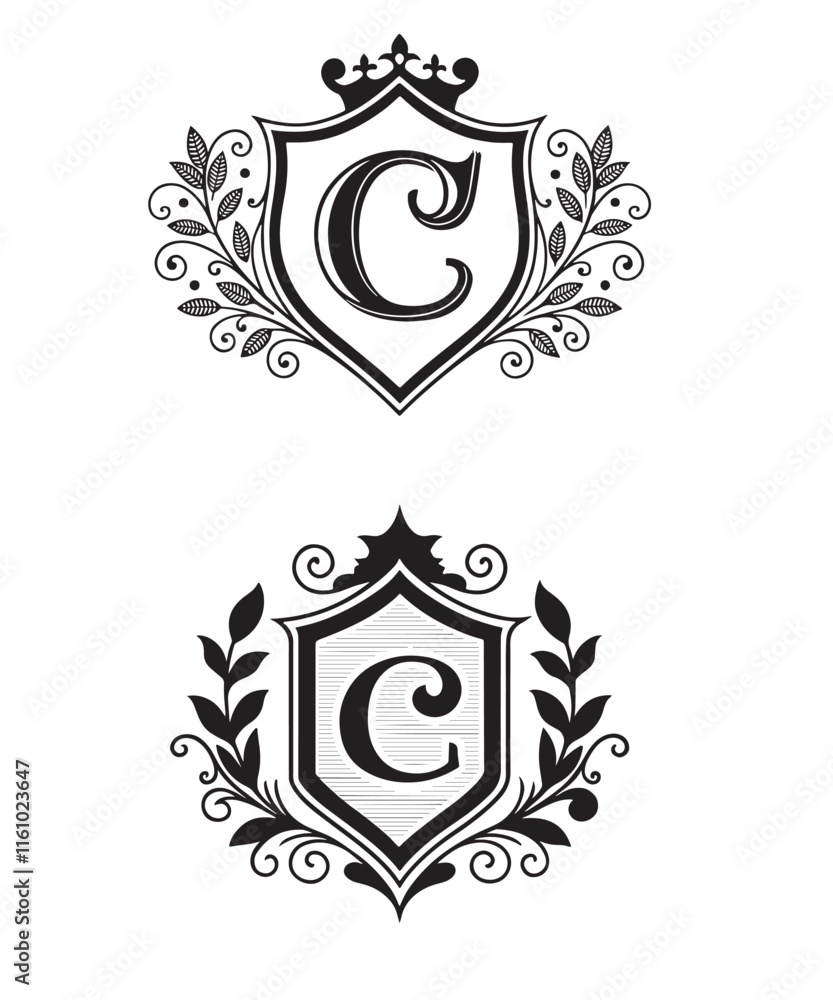 Obraz premium C Letter Logo Vector Design Art 