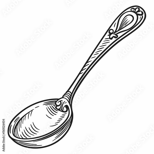 spoon on white