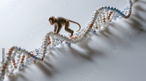 Minimalist DNA Walking Monkey