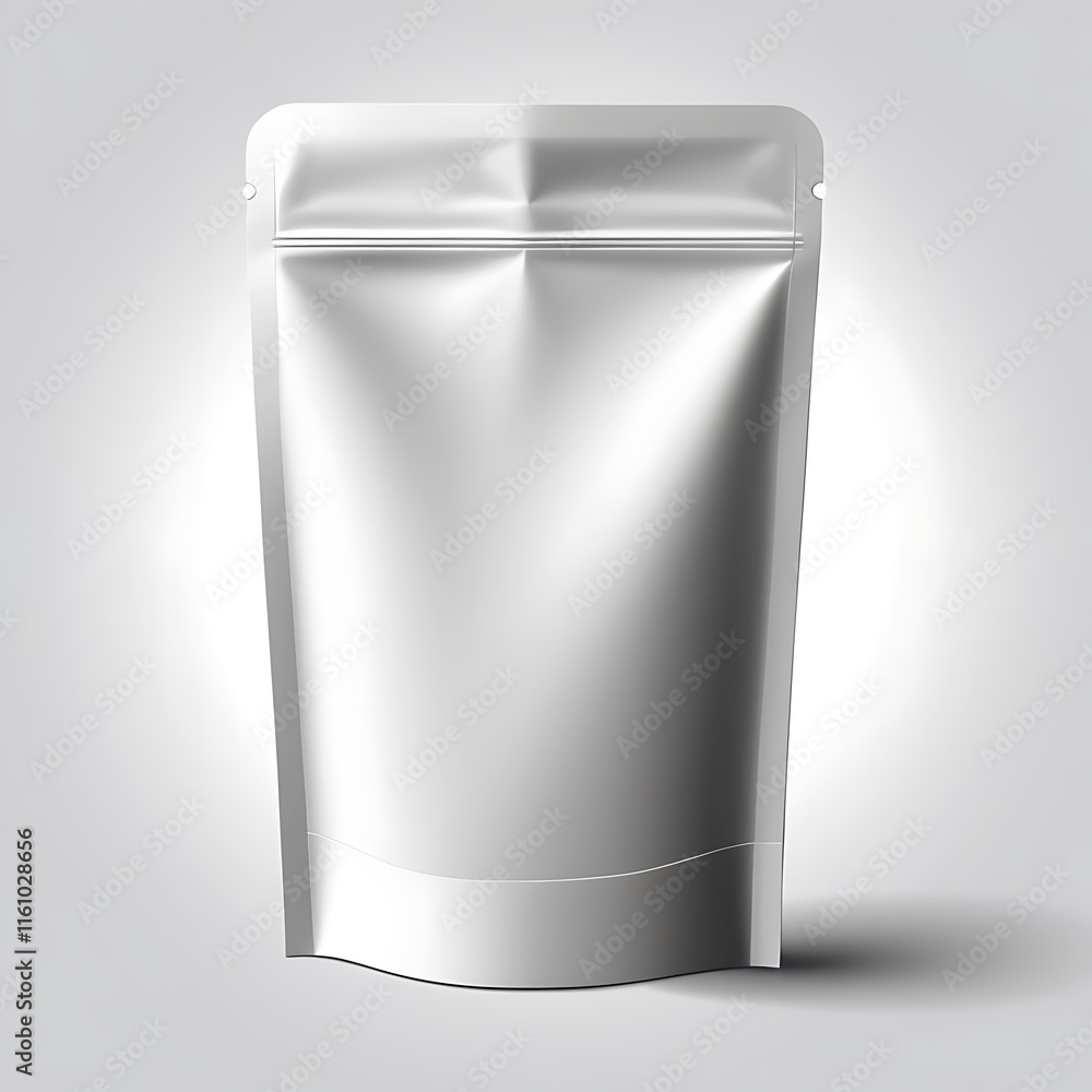 Blank vector Blank white Doypack package Blank vector Blank white Doypack package