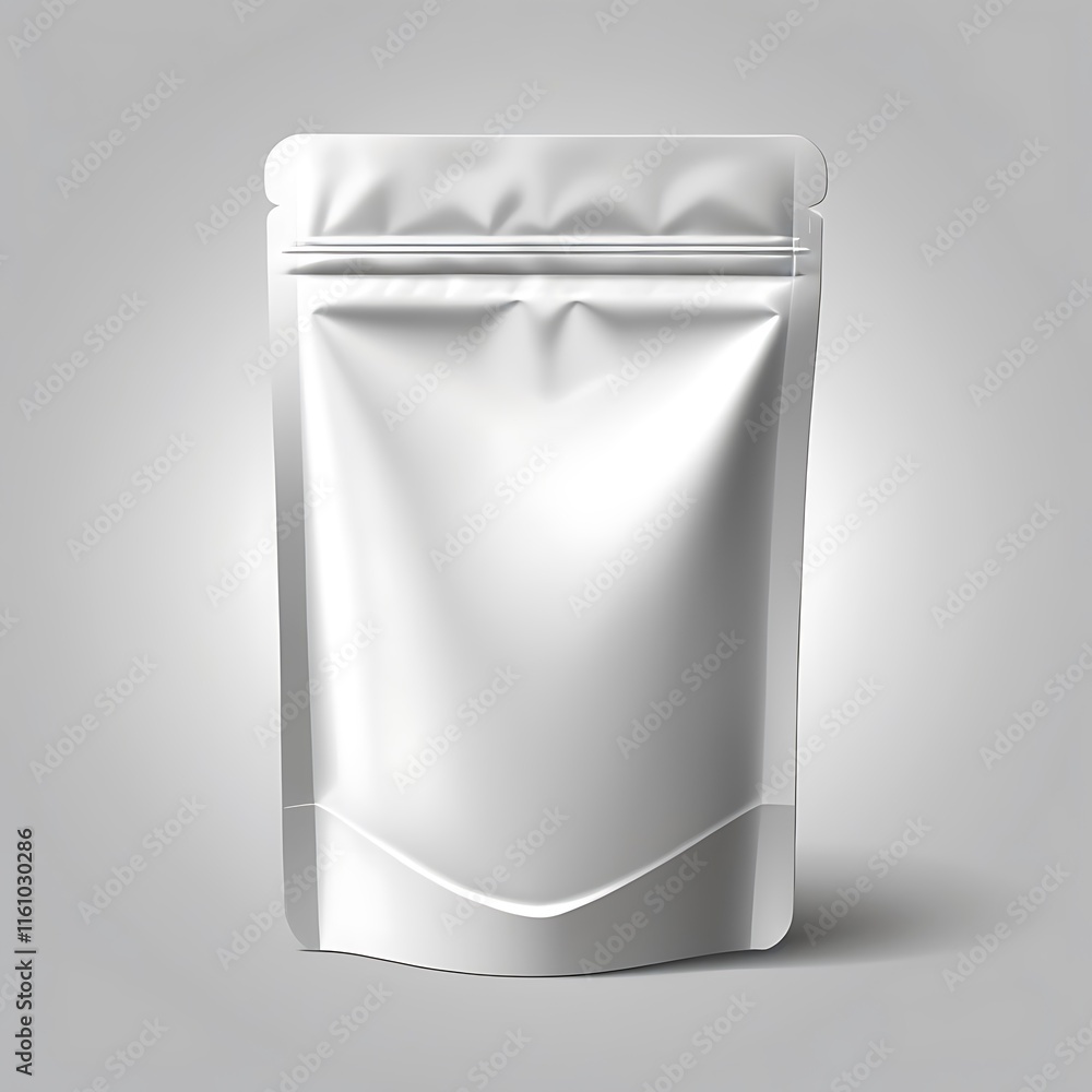 Blank vector Blank white Doypack package Blank vector Blank white Doypack package