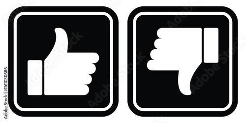 Thumb up and down icon