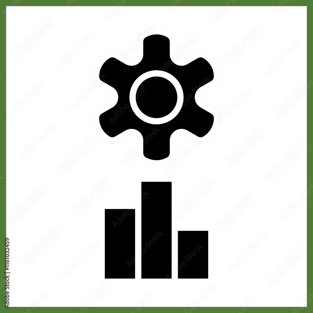 Obraz premium Production Efficiency icon design