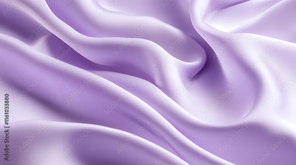 Obraz premium Lavender Silk Fabric Draped Softly Elegant Texture