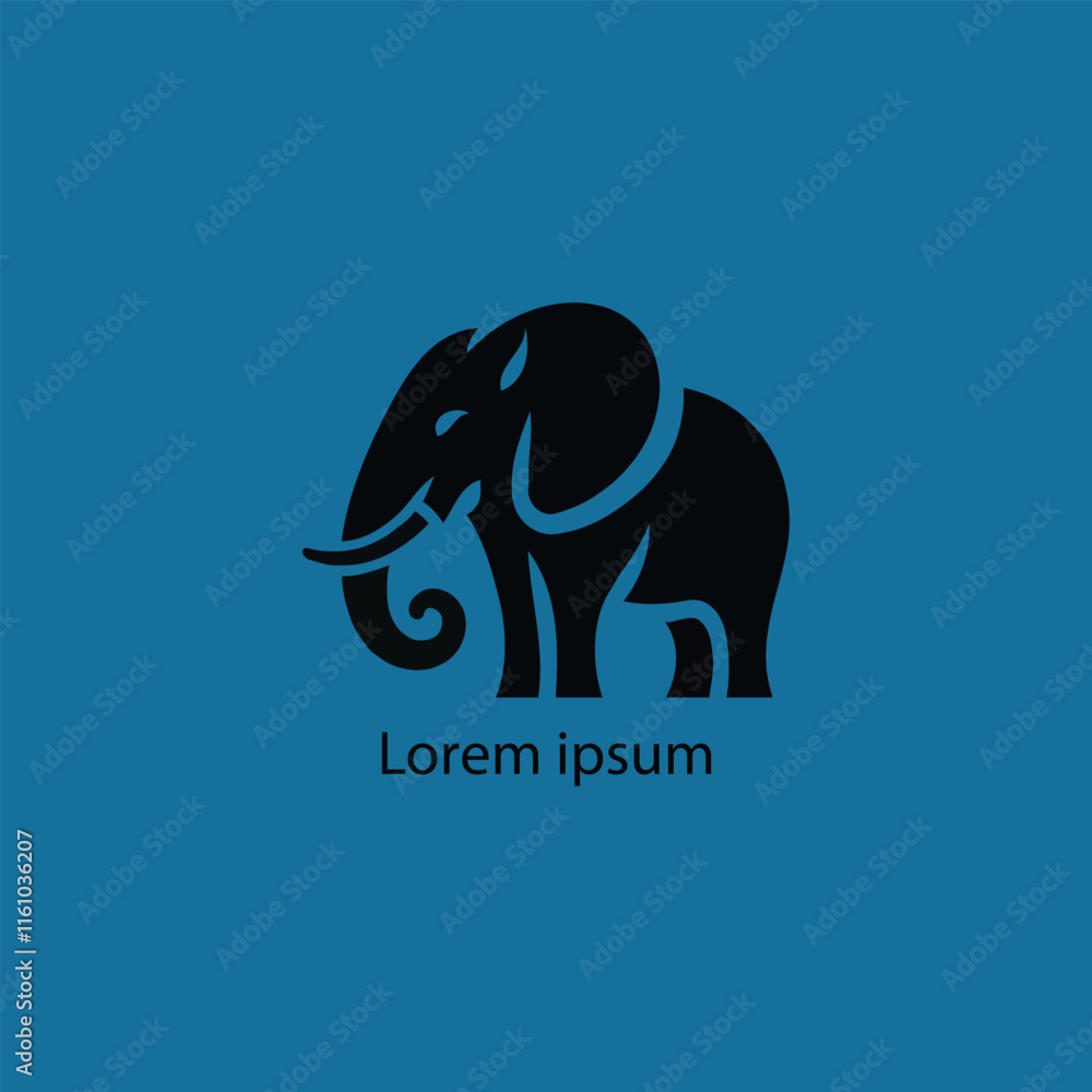 Obraz premium Wild African Elephant Silhouette