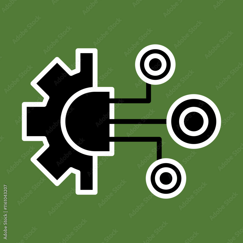 Obraz premium Automation icon design