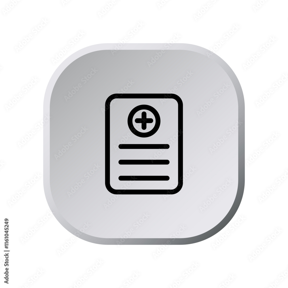 Medical Report icon template