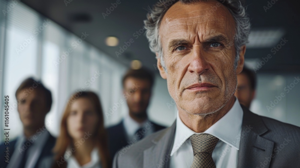 A businessman presiding over a meeting in an office setting, dressed professionally and exuding confidence. A businessman presiding over a meeting in an office setting, dressed professionally and exuding confidence.