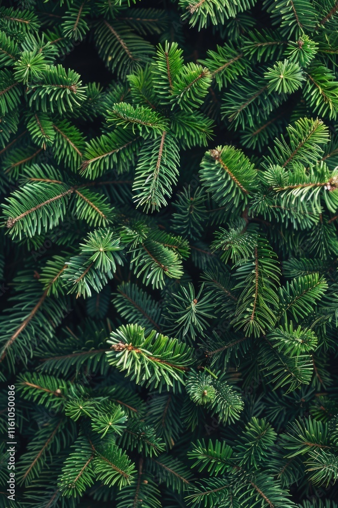 Close up of pine tree branches with green needles. Close up of pine tree branches with green needles.