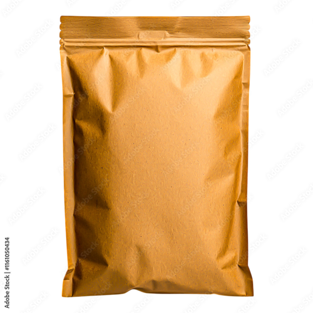 Obraz premium Brown Kraft Paper Bag for Food or Product Packaging Mockup