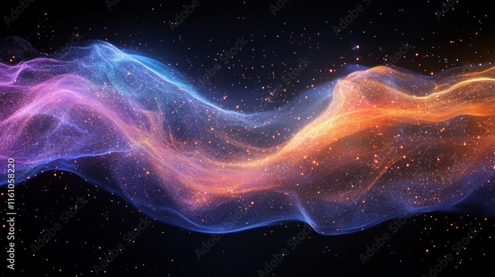 cosmic dust swirls into surreal vibrant dreamlike stardust designs., Generative AI cosmic dust swirls into surreal vibrant dreamlike stardust designs., Generative AI