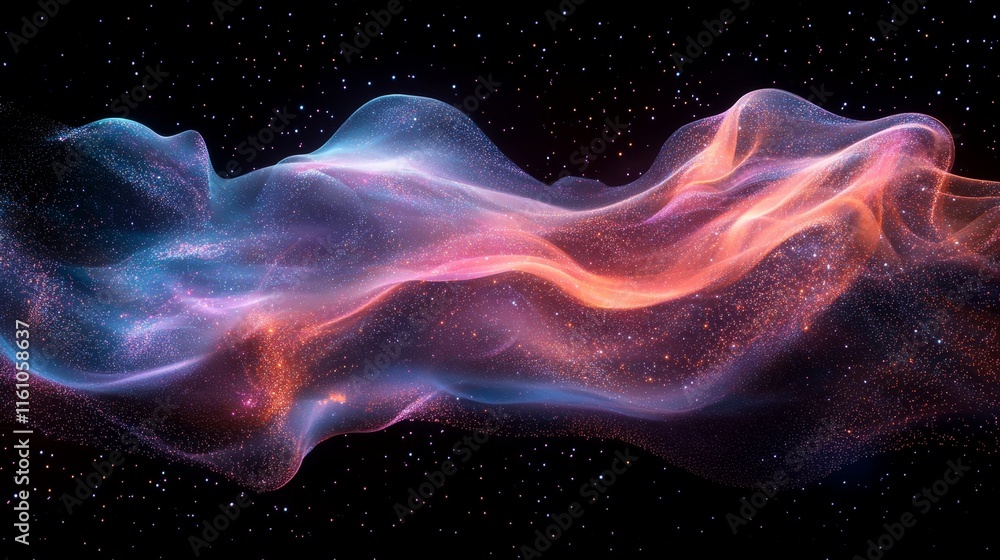 cosmic dust swirls into surreal vibrant dreamlike stardust designs., Generative AI cosmic dust swirls into surreal vibrant dreamlike stardust designs., Generative AI