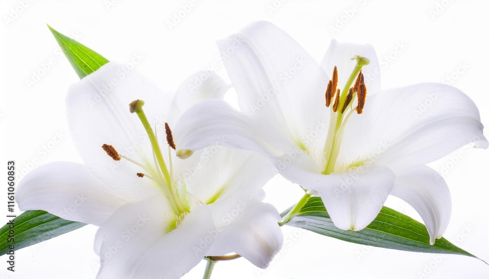 Lily white on white background isolated. Beautiful flower. Lily white on white background isolated. Beautiful flower.