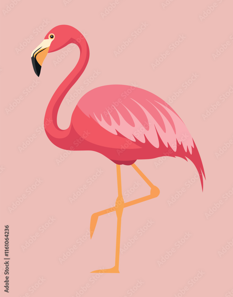 Obraz premium illustration of a flamingo
