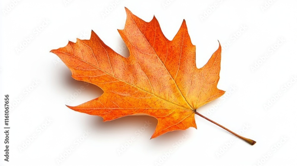 autumn leaf on white background autumn leaf on white background