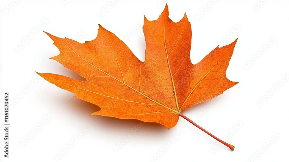 autumn leaf on white background autumn leaf on white background
