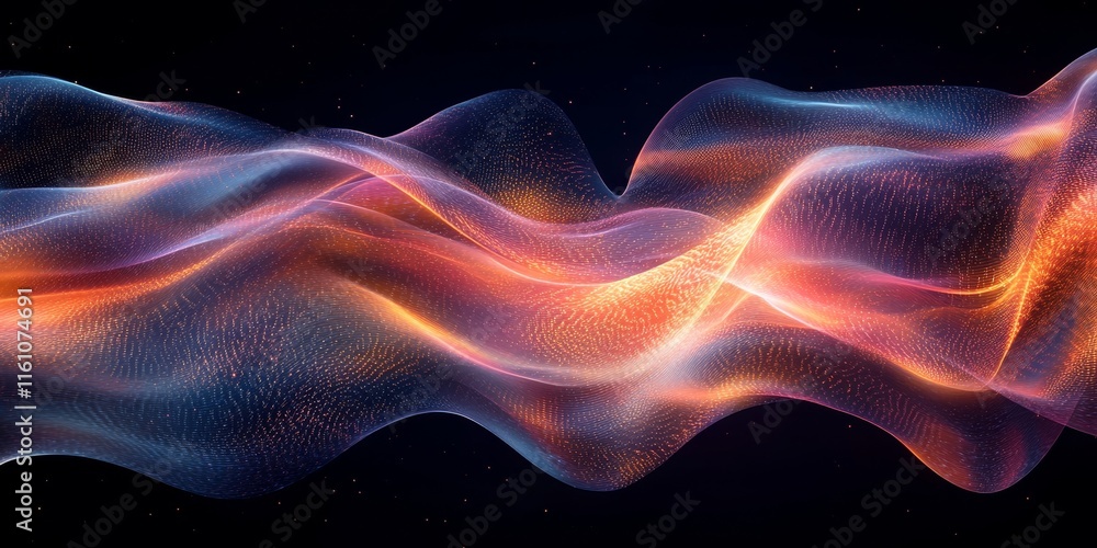 digital soundwaves dissolve into radiant, surreal dreamscapes., Generative AI digital soundwaves dissolve into radiant, surreal dreamscapes., Generative AI