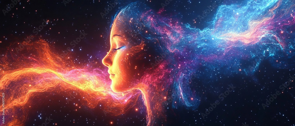 plasma waves ripple through vibrant digital dreamscapes., Generative AI plasma waves ripple through vibrant digital dreamscapes., Generative AI