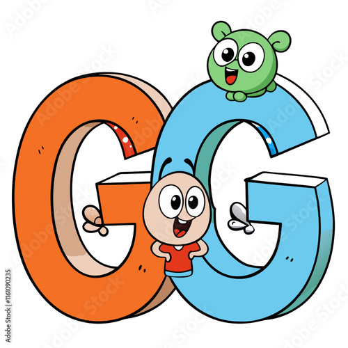 alphabet letter gg