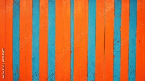 Vibrant striped orange and blue abstract background for modern design and creative projects photo