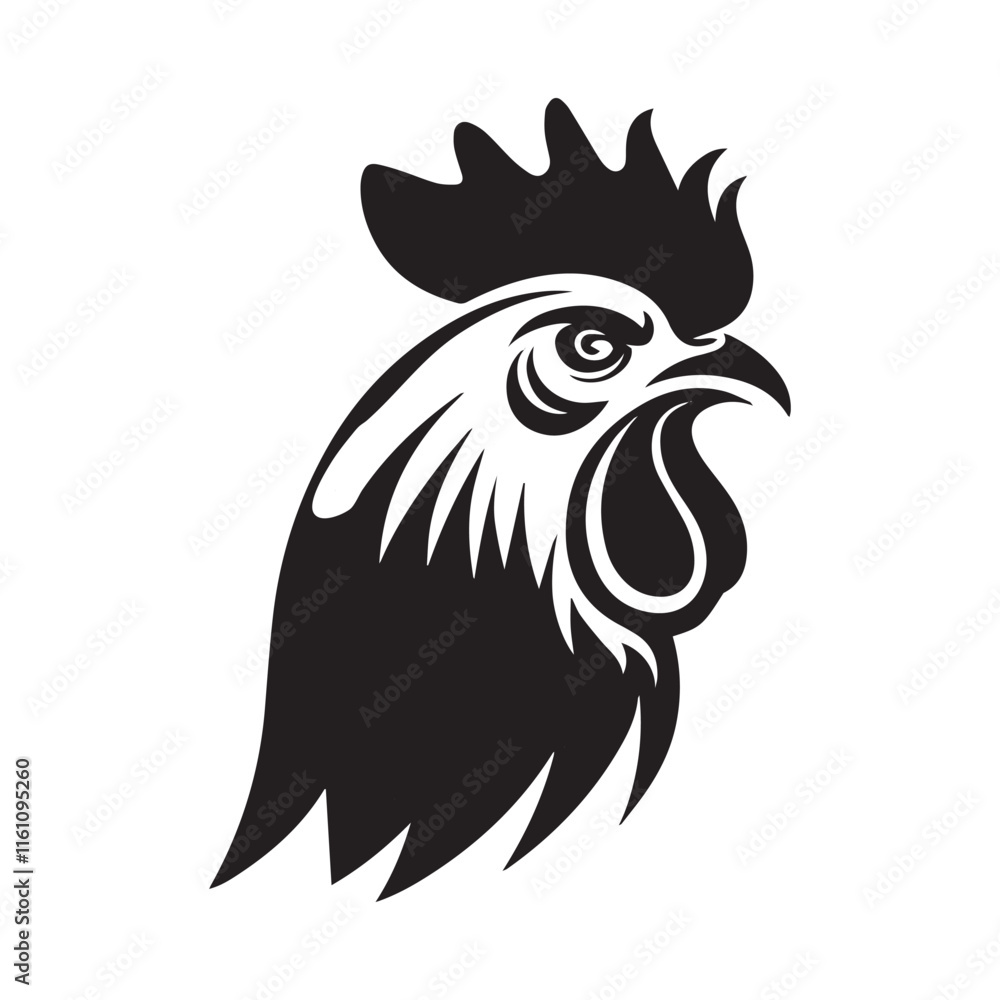 head of a rooster head of a rooster