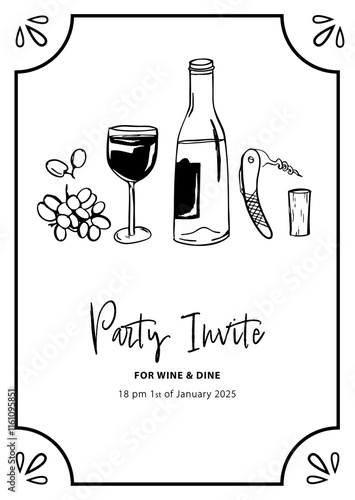 WINE PARTY INVITE