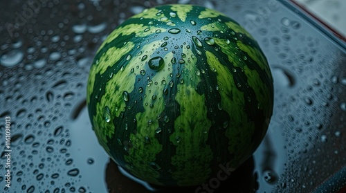 water melon on blue background