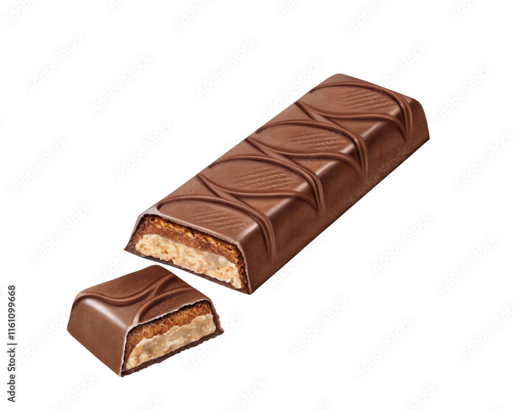 Delicious Chocolate Bar, Creamy Filling, Sweet Treat, Milk Chocolate, Crispy Layers, Snack, Confecti Delicious Chocolate Bar, Creamy Filling, Sweet Treat, Milk Chocolate, Crispy Layers, Snack, Confecti