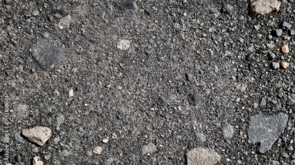 Concrete and Gravel Road Surface Texture with Pebbles and Stones for Background Use Concrete and Gravel Road Surface Texture with Pebbles and Stones for Background Use