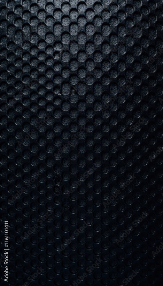 Dark honeycomb pattern with metallic carbon fiber texture , reflective, background Dark honeycomb pattern with metallic carbon fiber texture , reflective, background