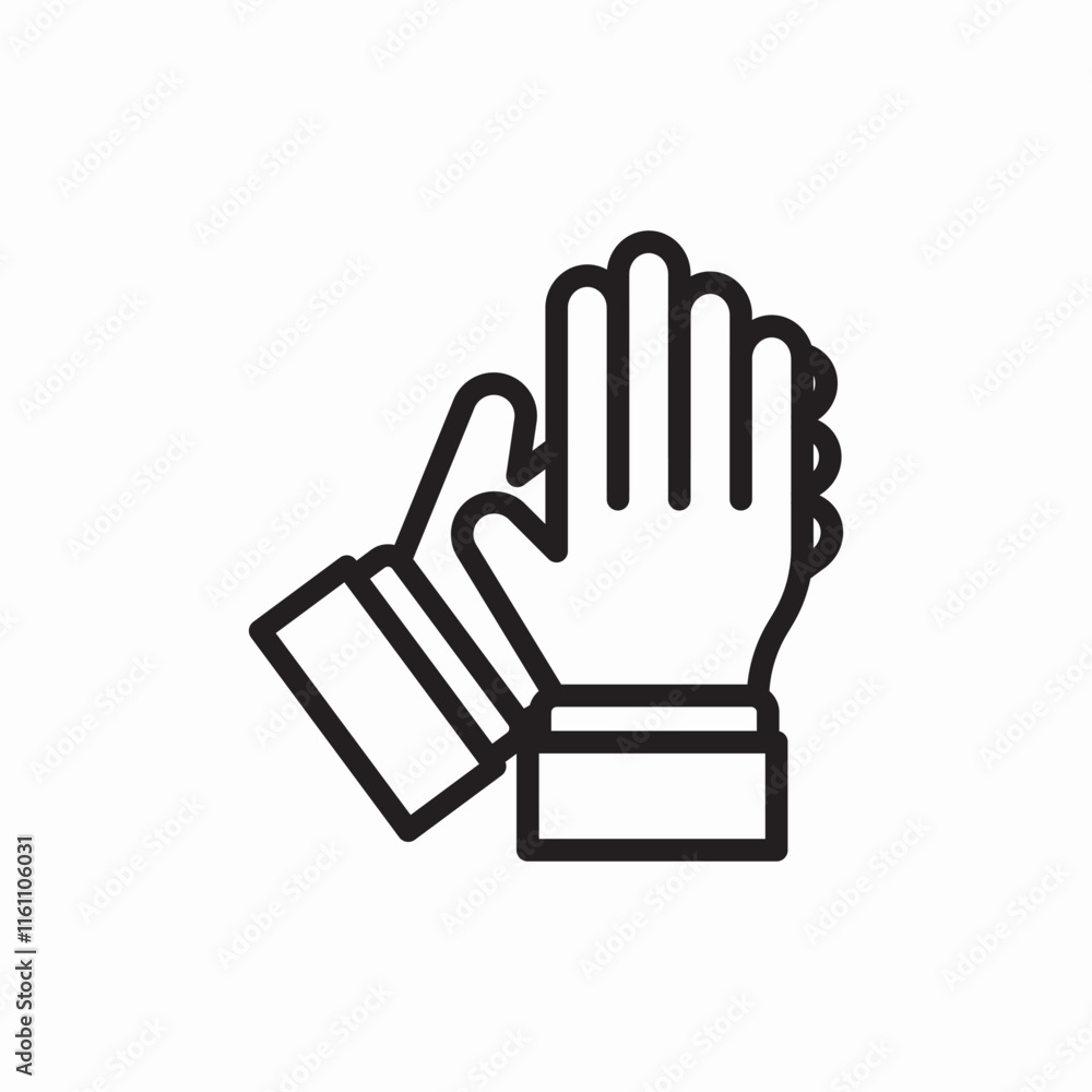Applause clapping hands appreciation audience icon vector sign
Applause clapping hands appreciation audience icon vector sign
