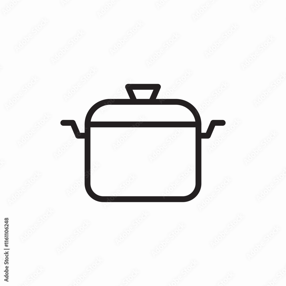 Cooking pot kitchen utensil equipment icon vector sign
Cooking pot kitchen utensil equipment icon vector sign
