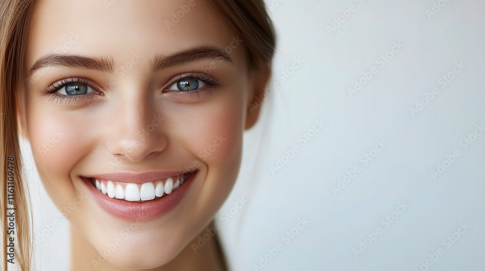 Cute Young Businesswoman Smiling in Close-Up Portrait Image Cute Young Businesswoman Smiling in Close-Up Portrait Image