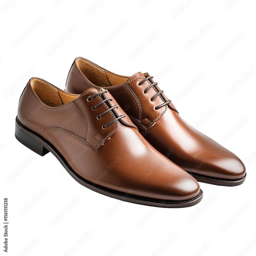 Elegant Brown Leather Oxfords: A Pair of Polished Men's Dress Shoes Elegant Brown Leather Oxfords: A Pair of Polished Men's Dress Shoes