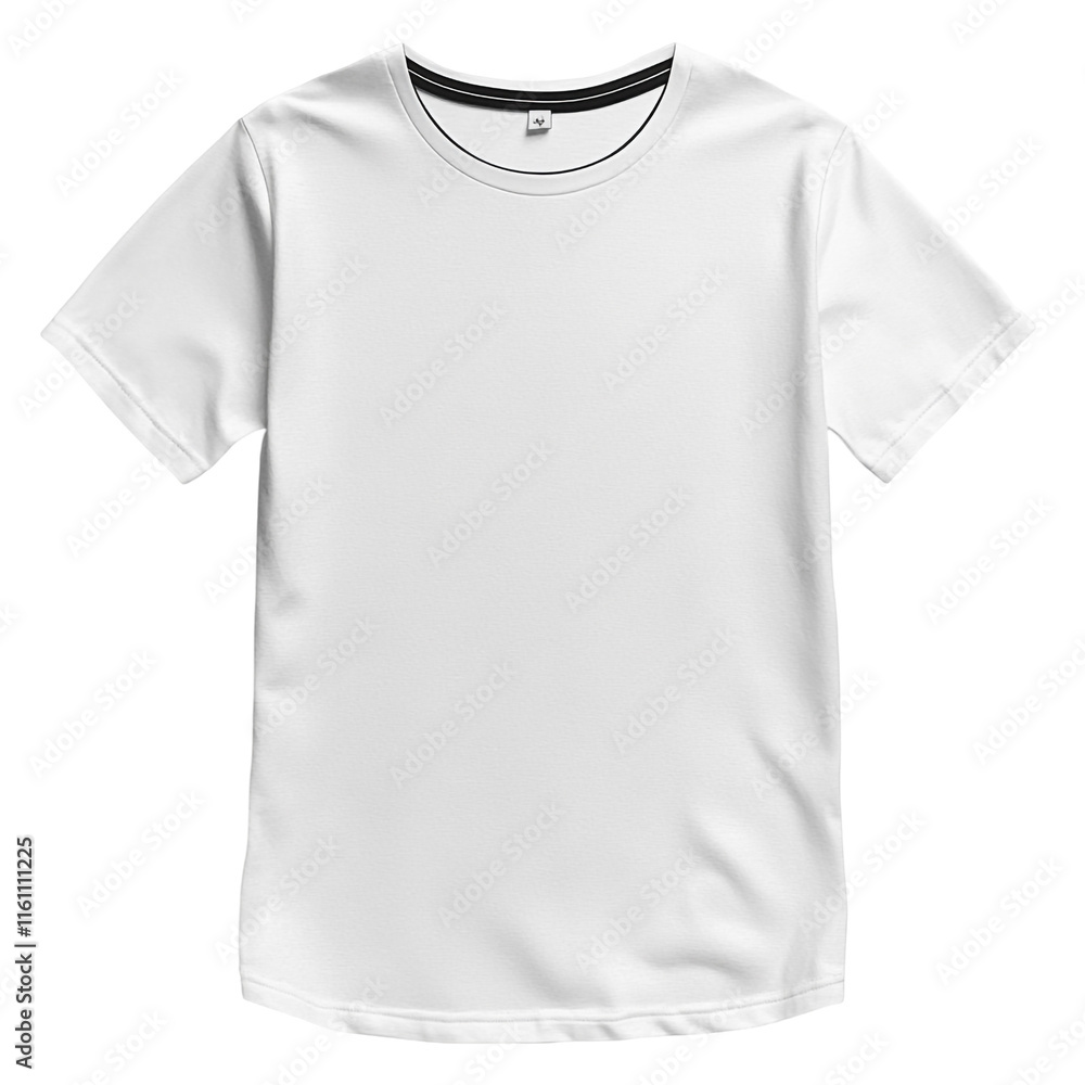Blank White T-Shirt Mockup: Premium Quality Apparel Blank White T-Shirt Mockup: Premium Quality Apparel